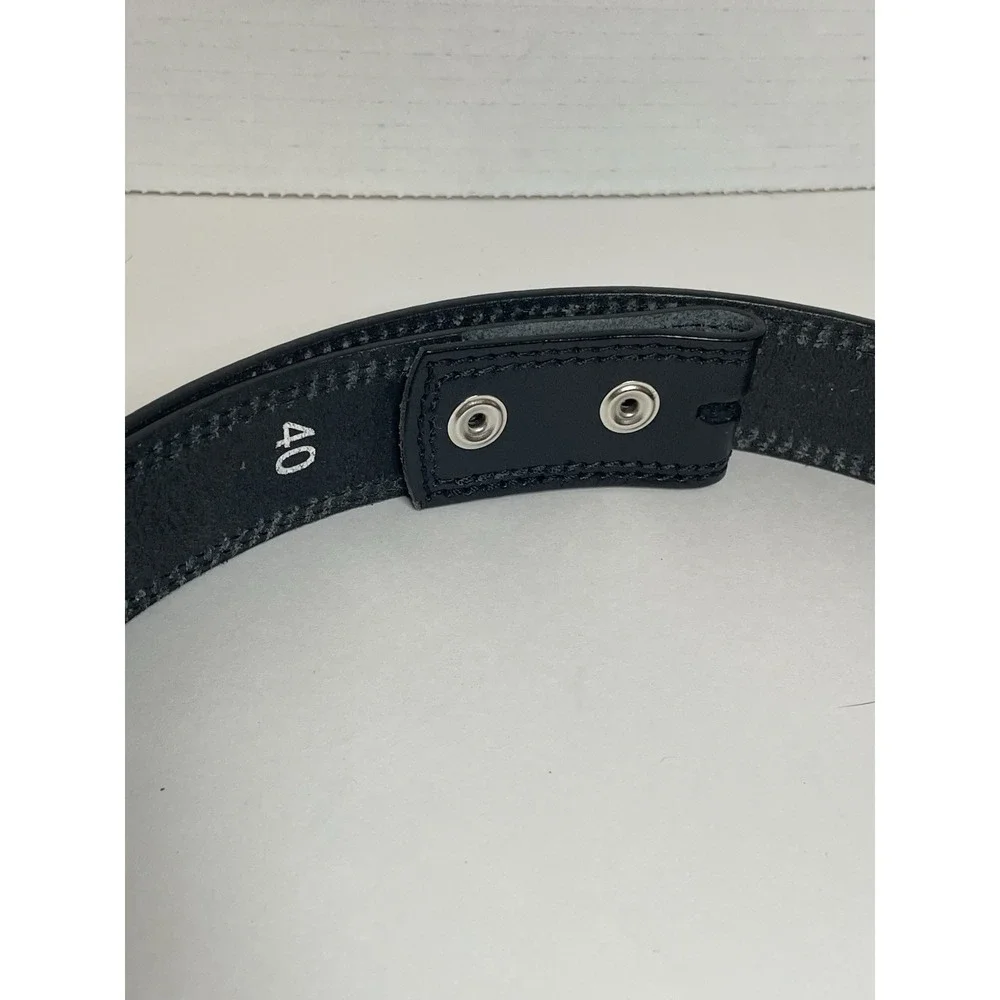 Belt Black Leather Dress Belt Belt Size 40